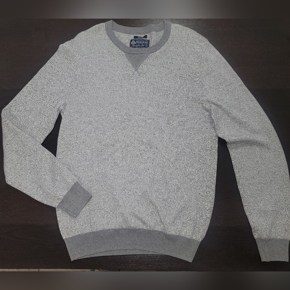 AMERICAN RAG GRAY MEDIUM CREWNECK SWEATER MENS